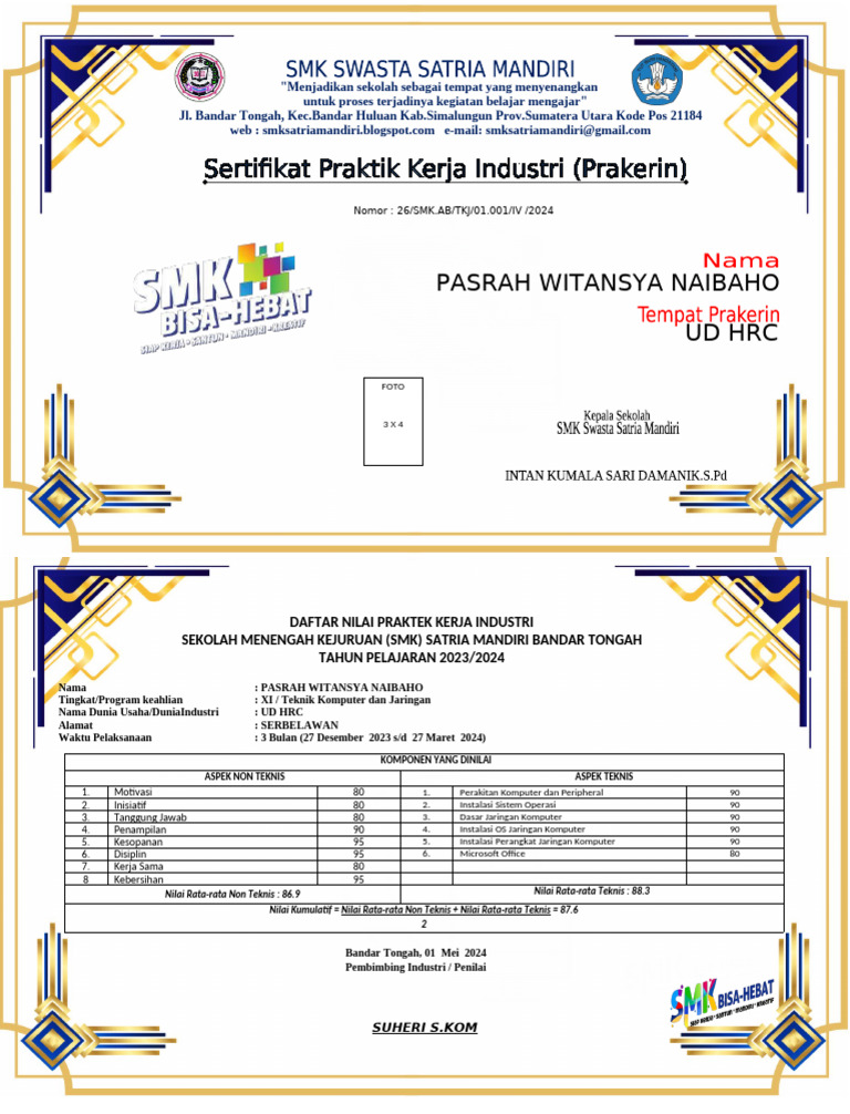 Pasrah Witansya Naibaho | PDF
