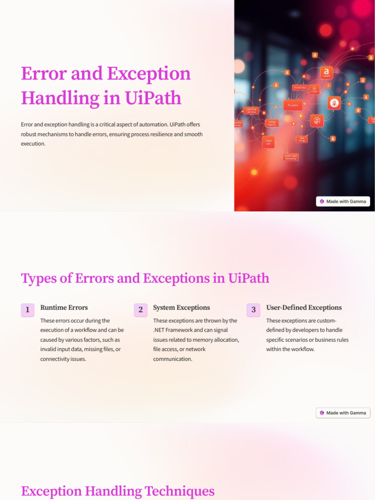 Error-and-Exception-Handling-in-UiPath | PDF | Automation | Information ...
