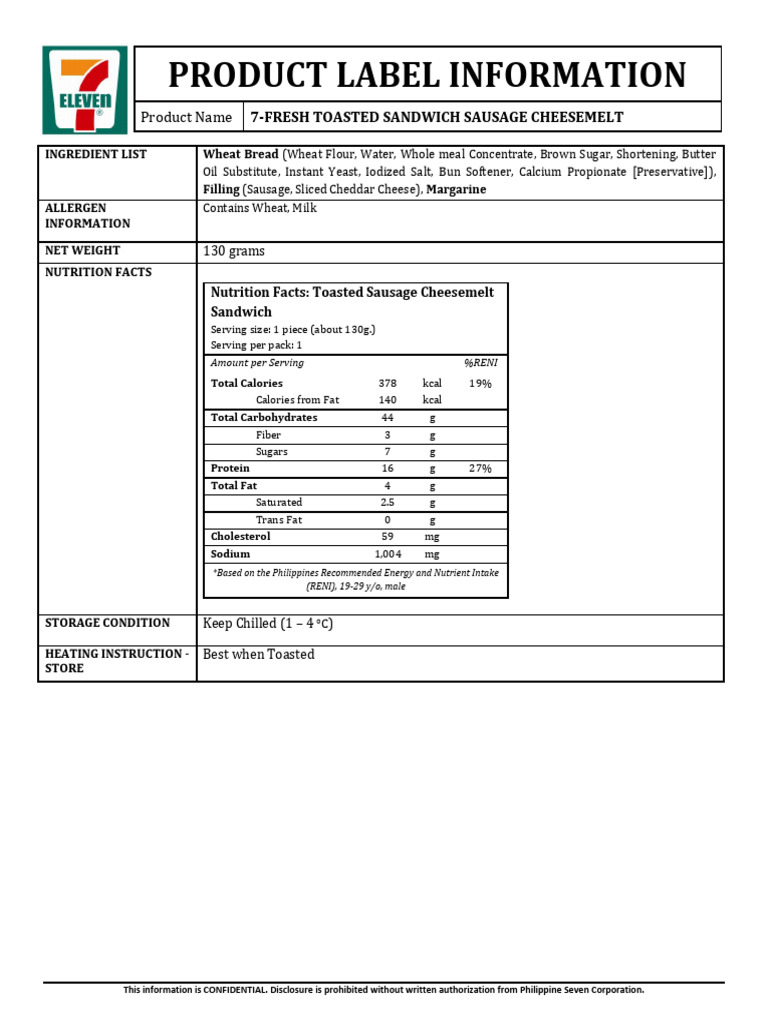 Product Label Information | PDF