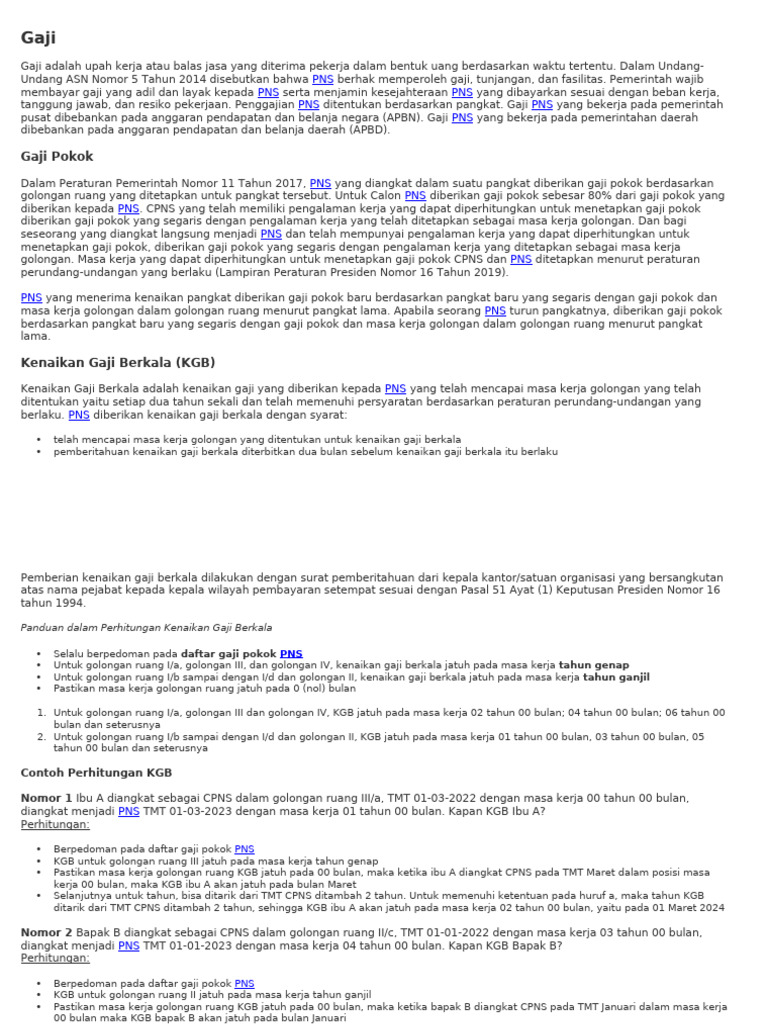 Gaji | PDF
