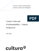 Creative Cities and Unnsustainable Cultural Perspective