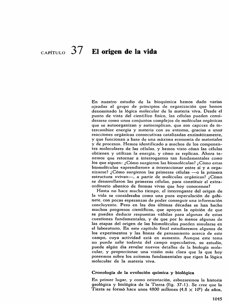 El Origen de La Vida | PDF