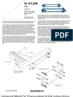 Typical Weld-On 4-Link: Installation Instructions