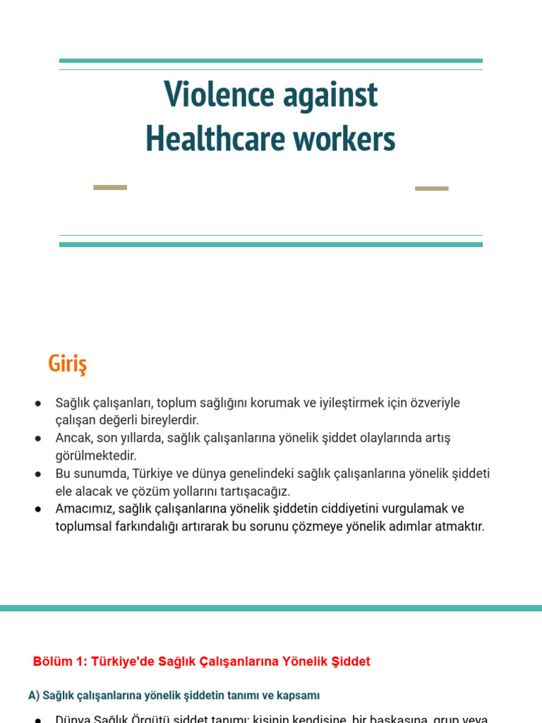 Violence Against Healthcare Workers | PDF