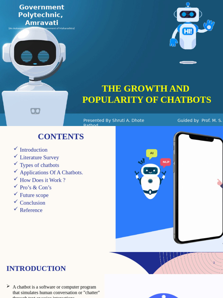 Growth and Impact of Chatbots | PDF | Information Science | Computer ...