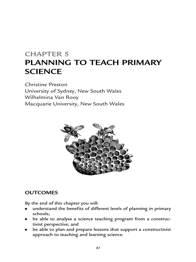 The Art of Teaching Primary School Science - (Chapter 5 - Planning To ...