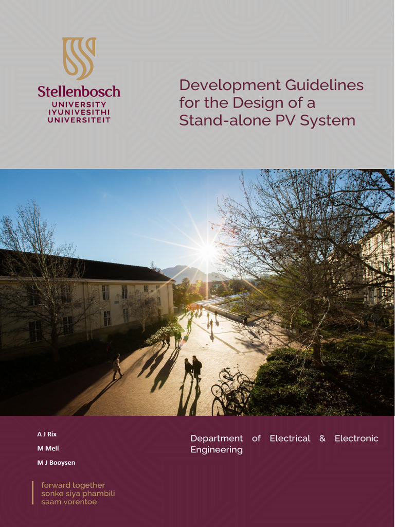 Development Guidelines V1 | PDF | Photovoltaic System | Photovoltaics
