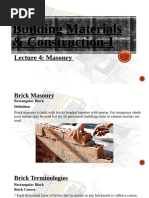 Types of Brick Bonds in Masonry | PDF | Brick | Civil Engineering