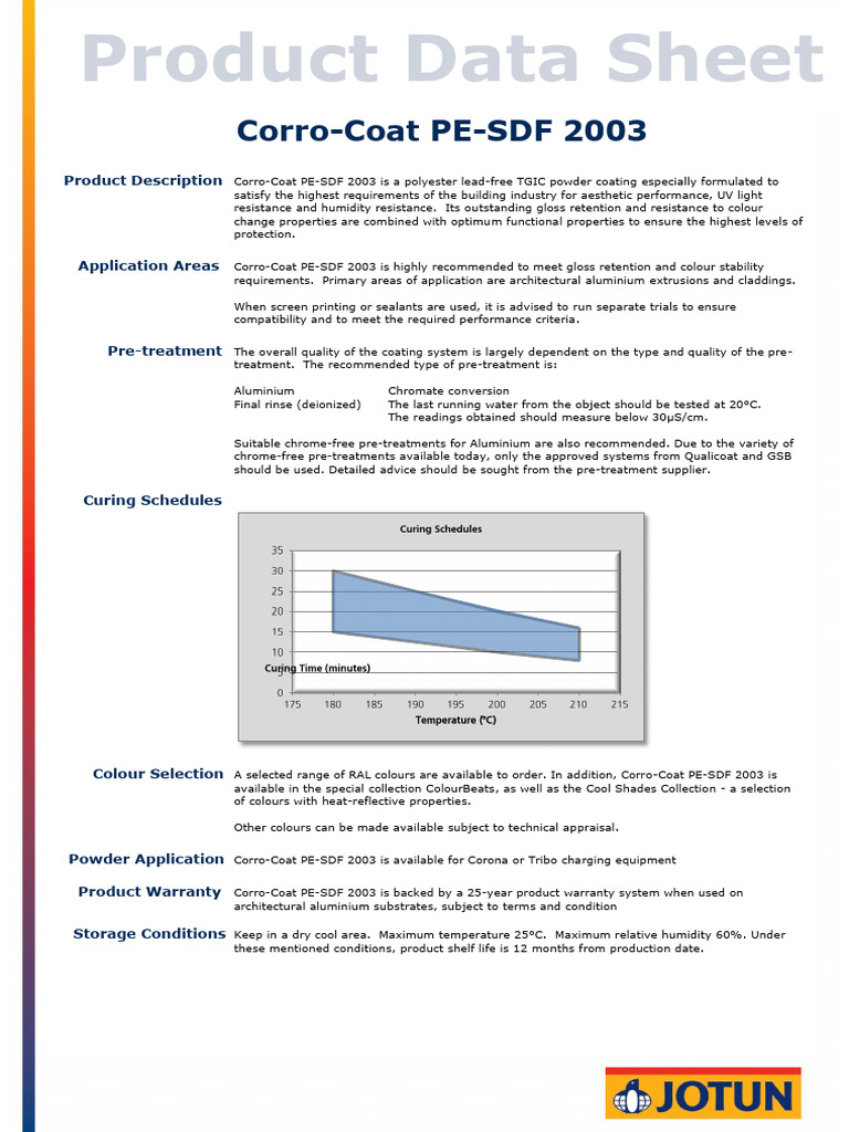 Corro-Coat PE-SDF 2003 Powder Coating | PDF | Materials | Industrial ...
