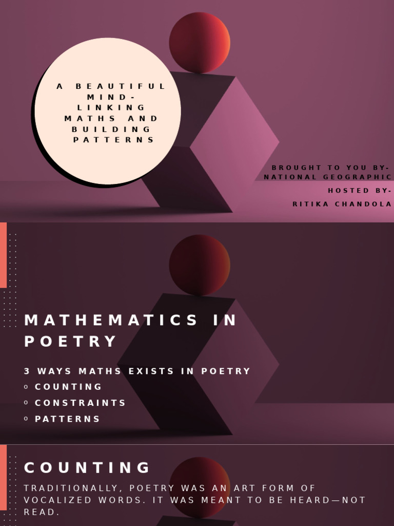Math in Poetry: Patterns and Structure | PDF | Poetry | Stress ...
