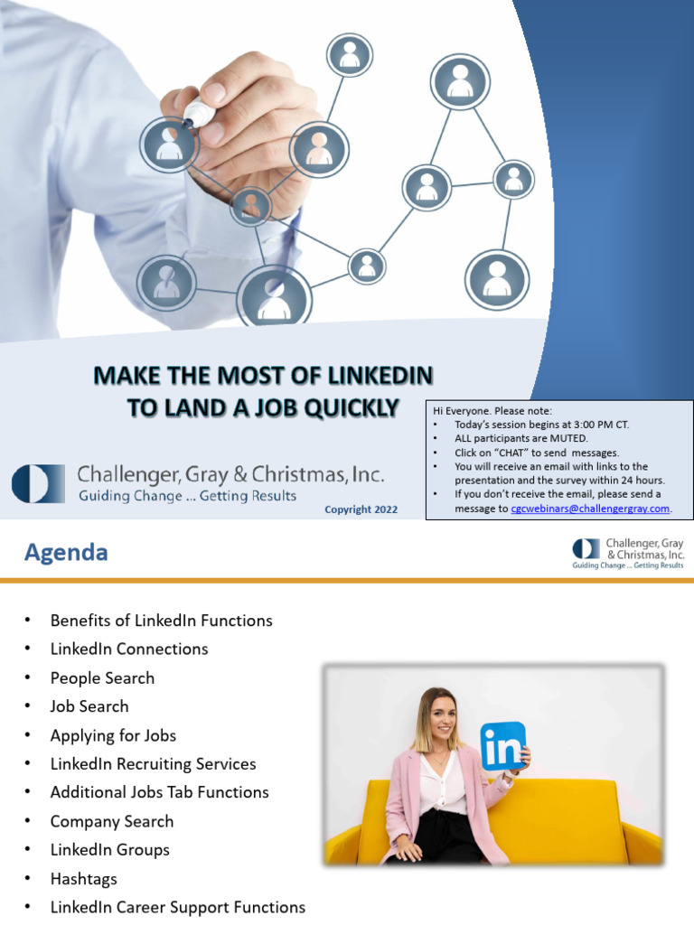 MAKE THE MOST OF LINKEDIN TO LAND A JOB QUICKLY | PDF | Linked In ...