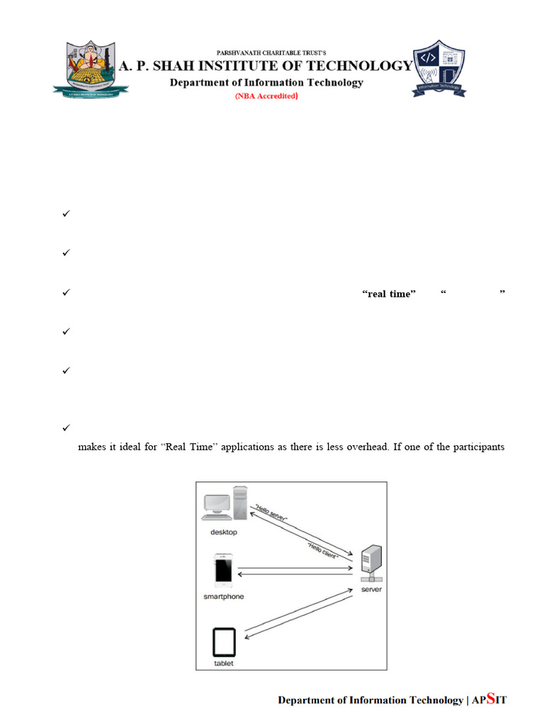 IOE - Module 4 - WebSockets | PDF