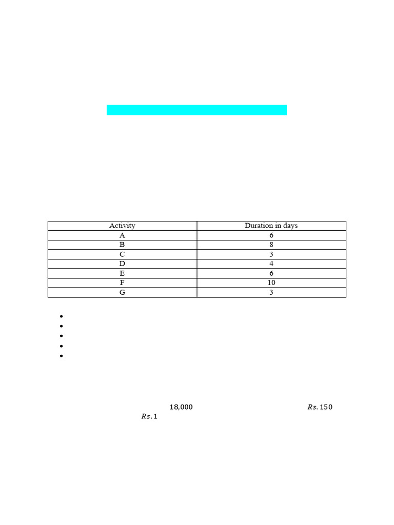 Fall 2024 Operations Research Assignment | PDF