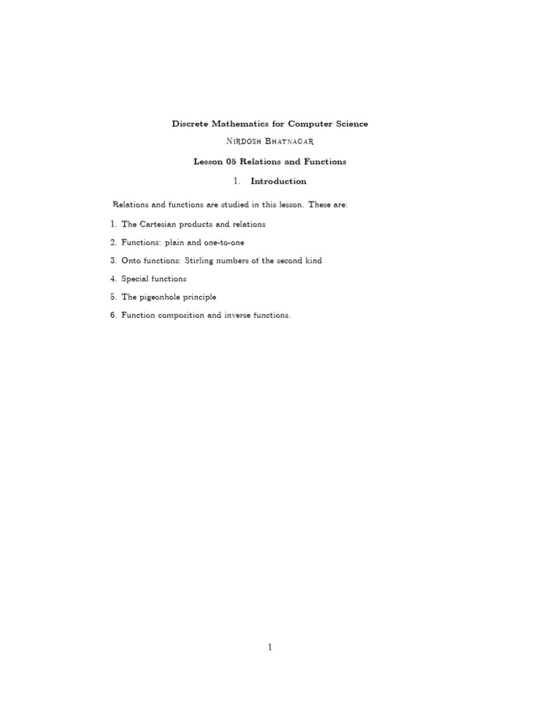 1 Lesson 05 Notes | PDF | Function (Mathematics) | Mathematical Concepts