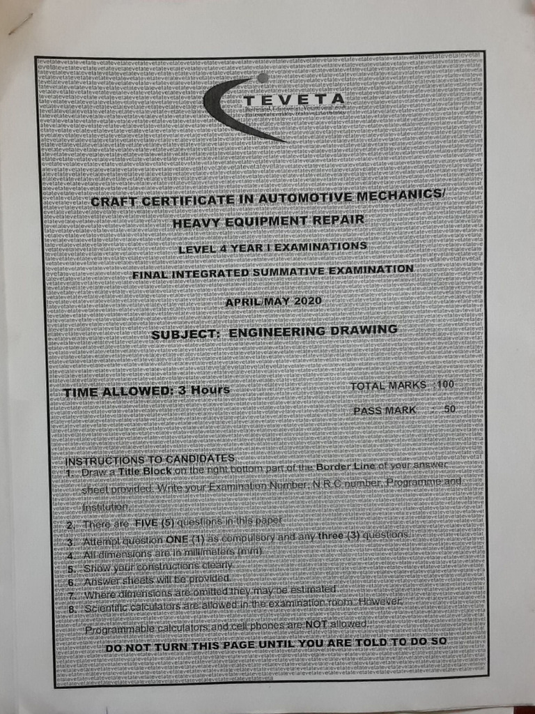 Eng Drawing PP 2020 | PDF