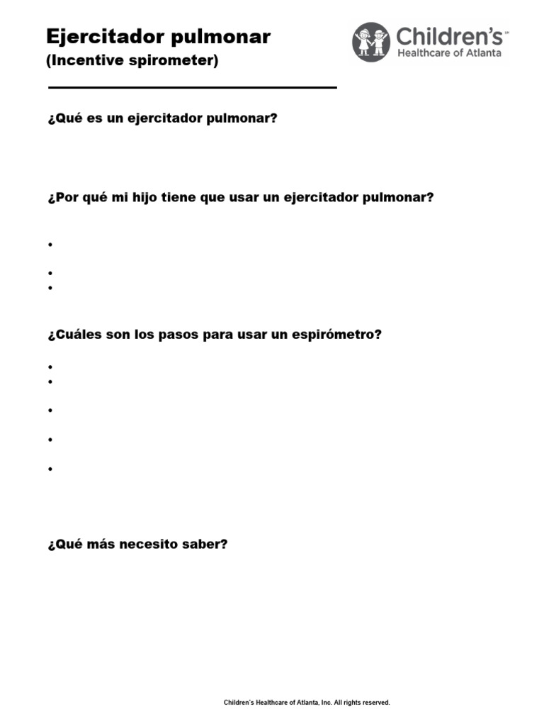 Incentive Spirometer SP | PDF