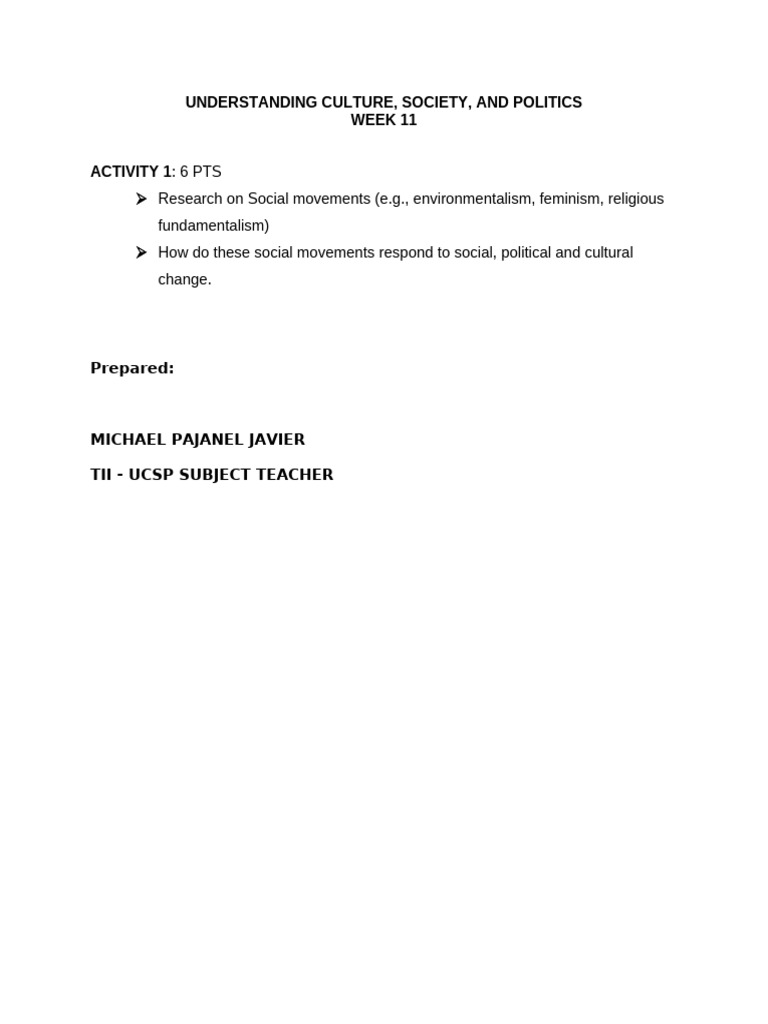 5.4th Quarter Week 5 Activity | PDF