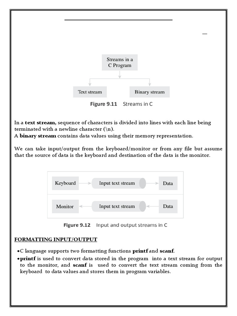 Input and Output Statements in C | PDF | Integer (Computer Science ...