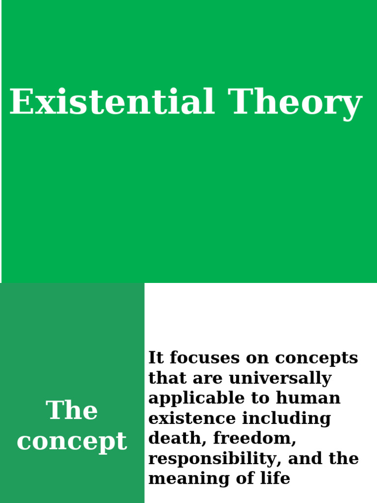 Exixtential Theory | PDF | Existentialism | Contemporary Philosophy
