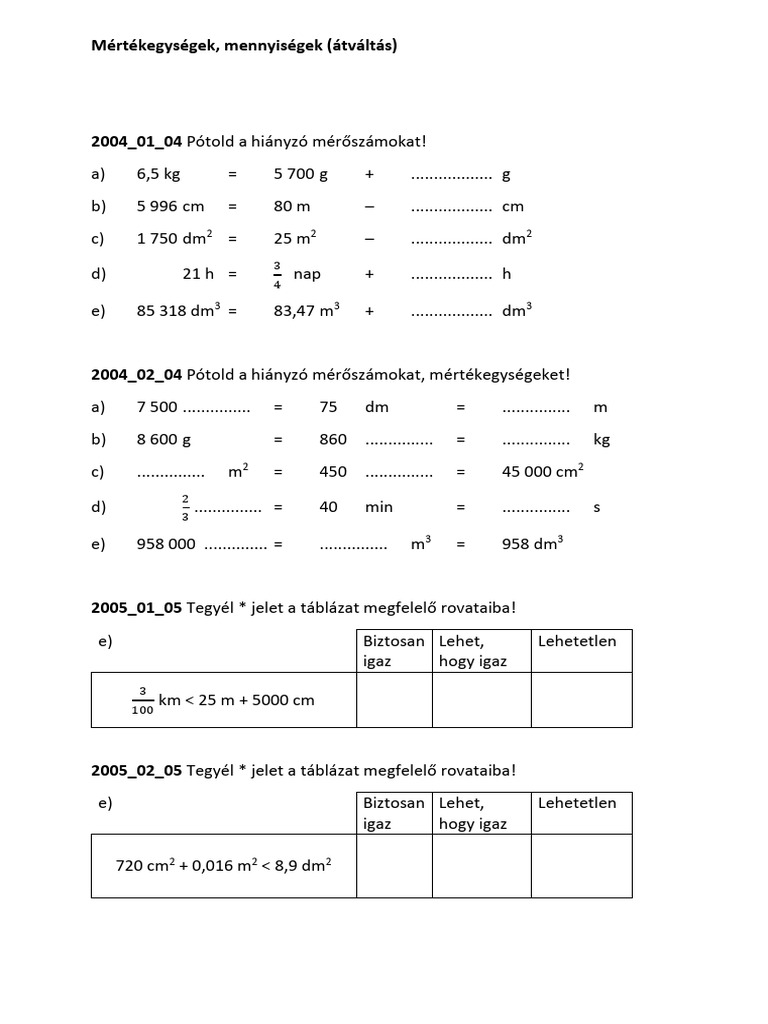 Mertekegyseg Atvaltas01 | PDF