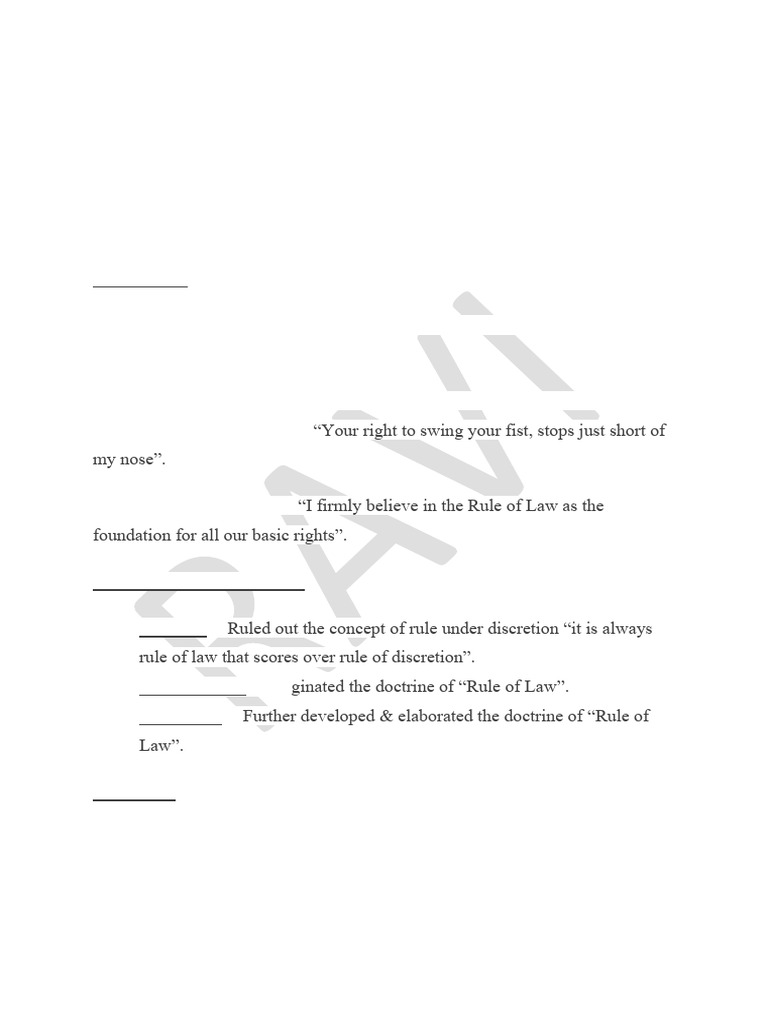 Understanding the Rule of Law Principles | PDF