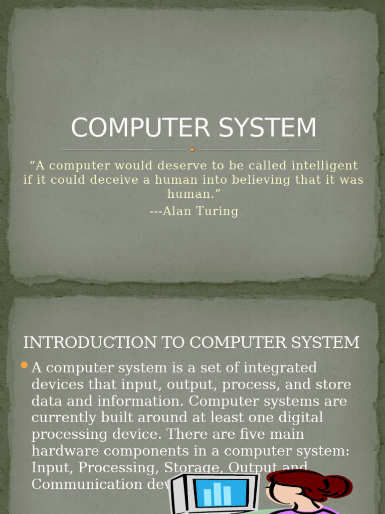 Computer System by Devam Thakur Clss 11 | PDF