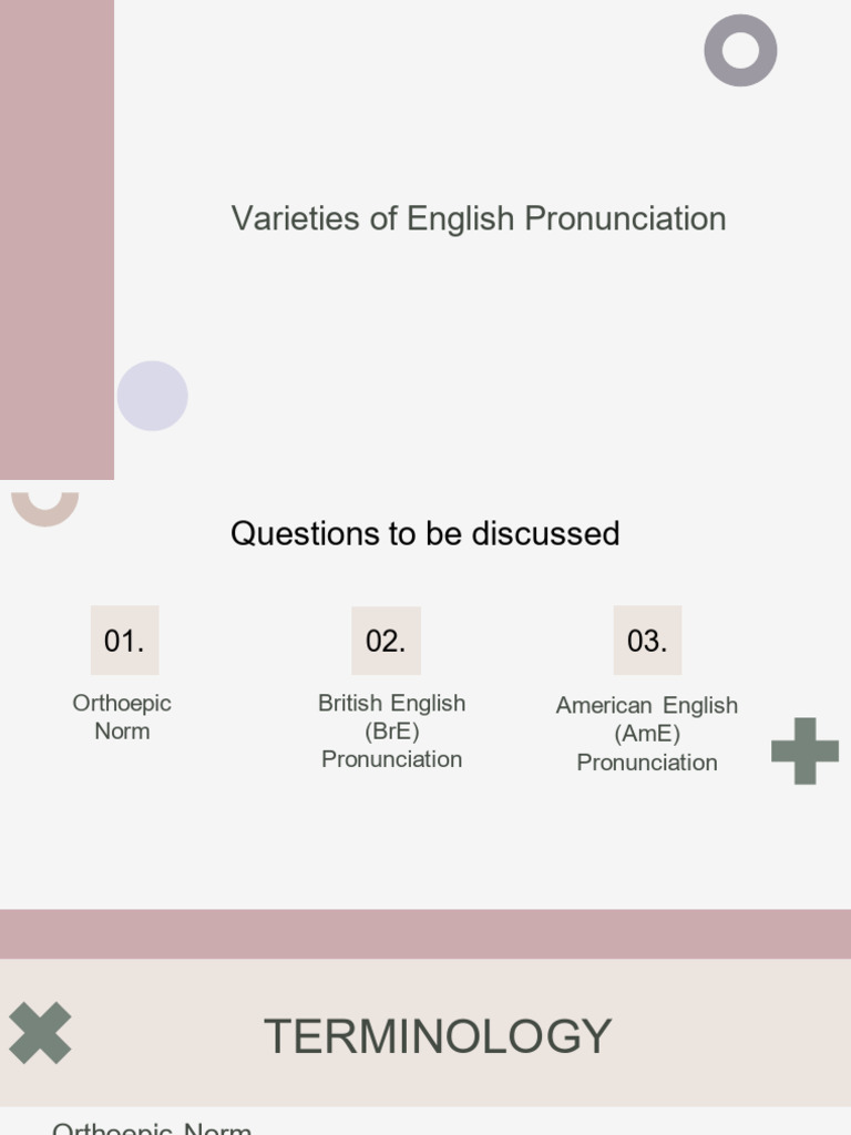 English Pronunciation Varieties Guide | PDF | English Language | Vowel