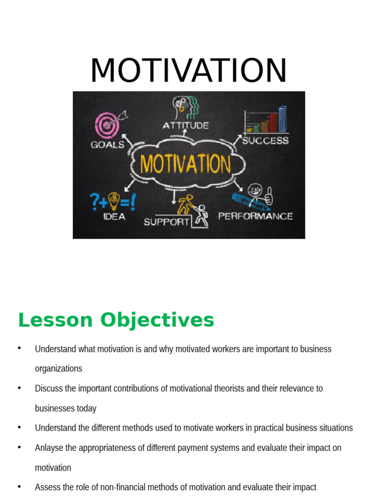 Chapter 7 Motivation | PDF | Industrial And Organizational Psychology ...