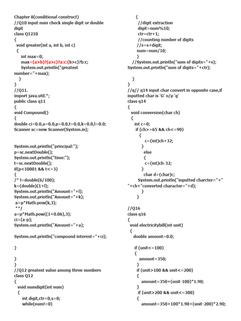 Conditional Constructdn (Chap 8) - 084604 | PDF | Computer Programming ...