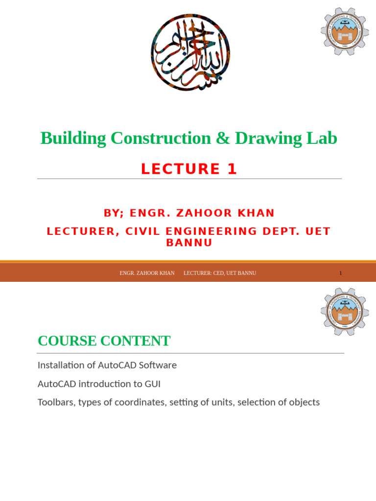 Autocad Lecture 1 Pdf Cartesian Coordinate System Computer Aided