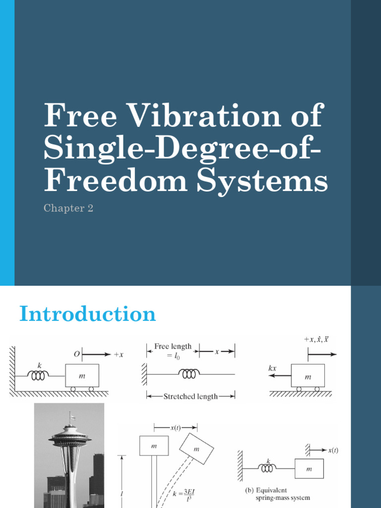 Free Vibration of Undamped Systems | PDF | Damping | Oscillation