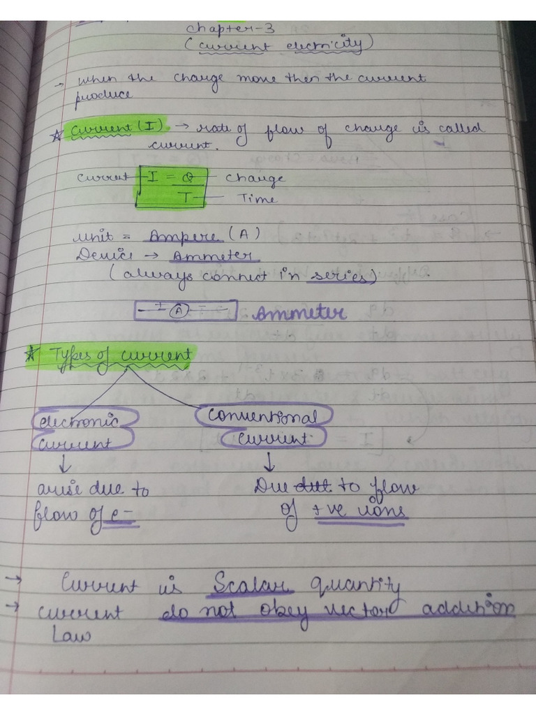 Chap 3 Current Electricity | PDF