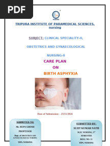 Care Plan on Asphyxia