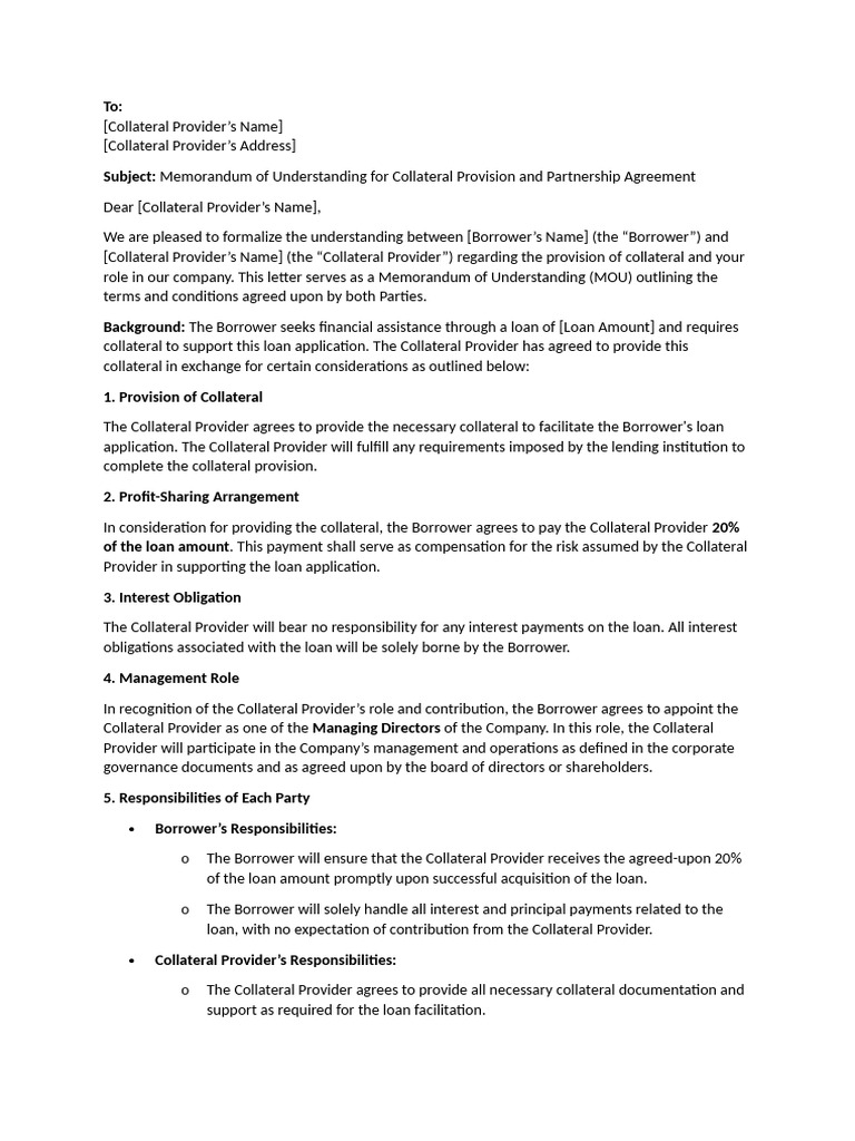 collateral | PDF | Collateral (Finance) | Loans