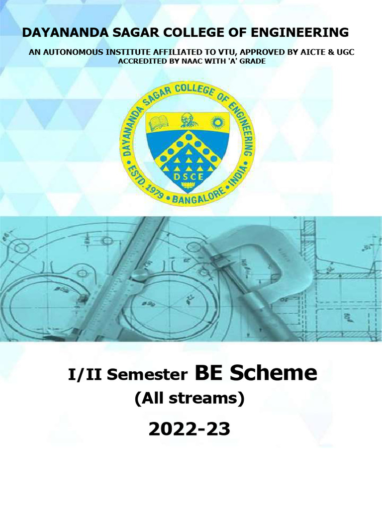 I Year BE Scheme and Syllabus 2024-25 | PDF | Engineering | Internet Of ...