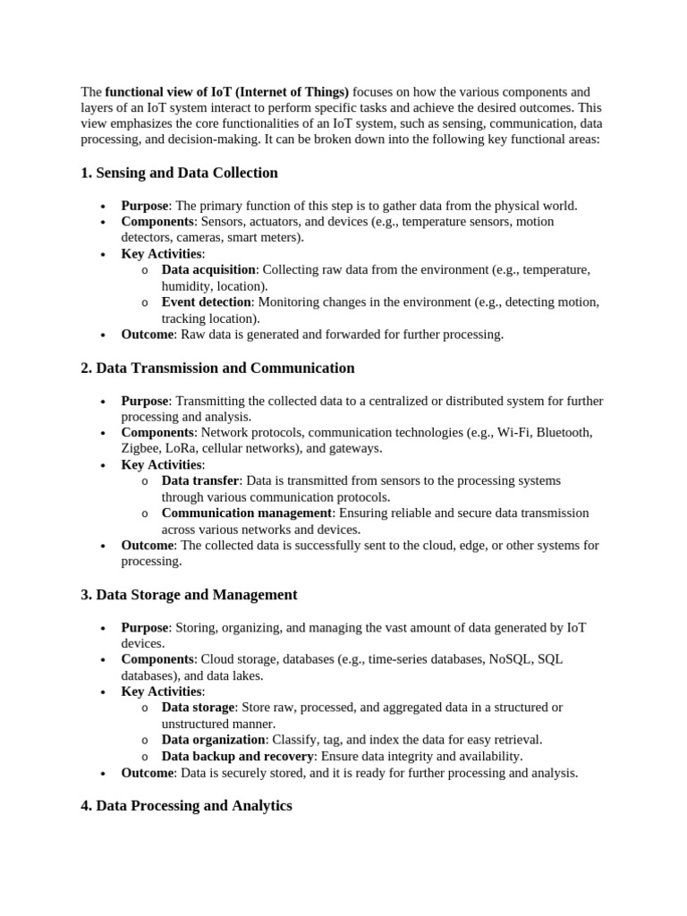 Functional View of IoT Systems | PDF | Internet Of Things | Computer ...