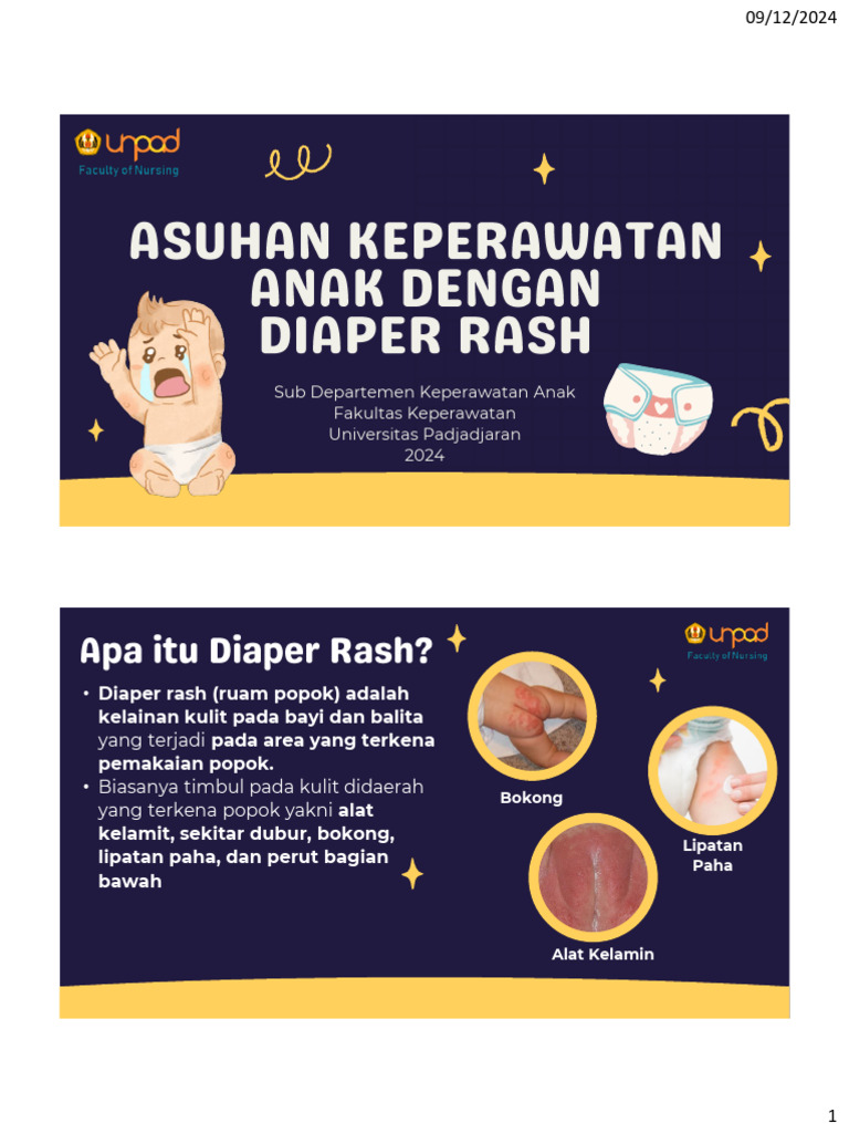 Asuhan Keperawatan Pada Anak Dengan Diaper Rash | PDF