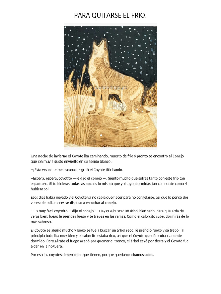 Para Quitarse El Frio | PDF