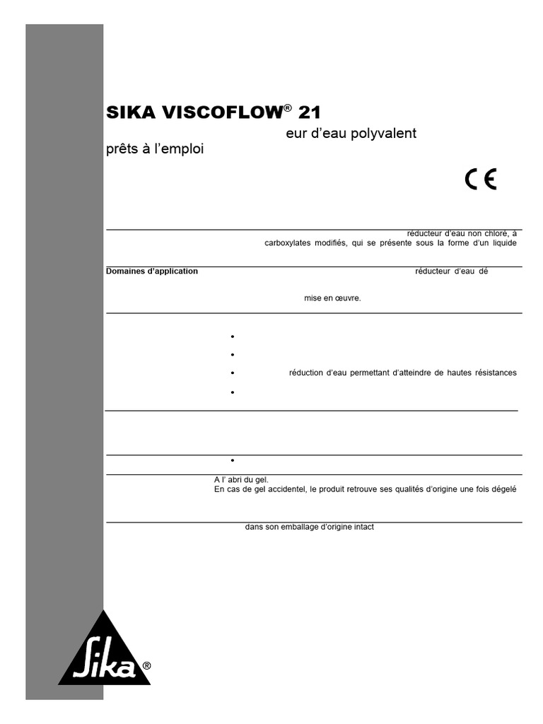 FR Cedp Sika Viscoflow 21 | PDF | Béton | Matériaux