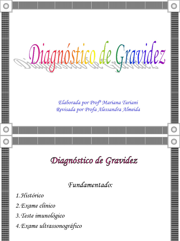 Diagnóstico de Gravidez: Métodos e Sinais | PDF | Gravidez | Remédio