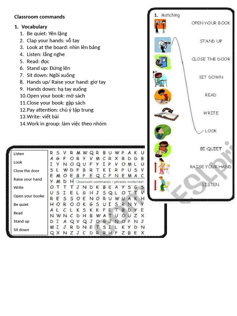 Classroom Commands | PDF