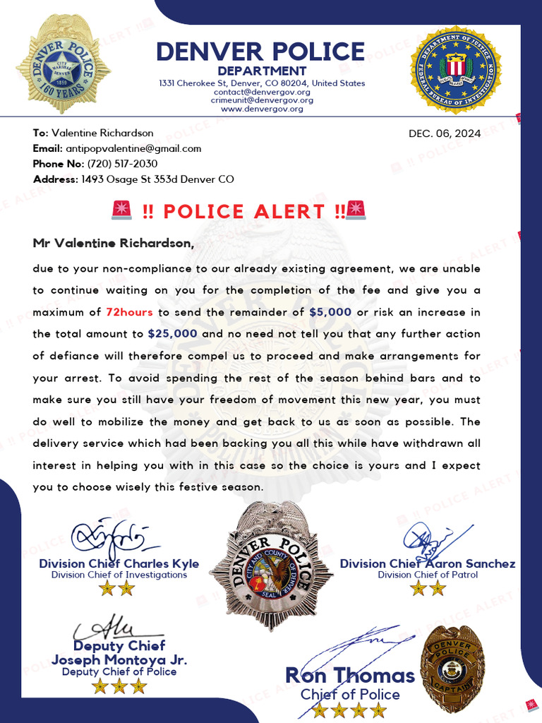 Urgent Police Compliance Notice | PDF