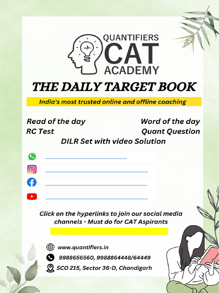 Daily Target by Quantifiers - 03 Sep 2024 | PDF
