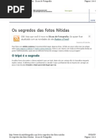 Os segredos das fotos Nítidas