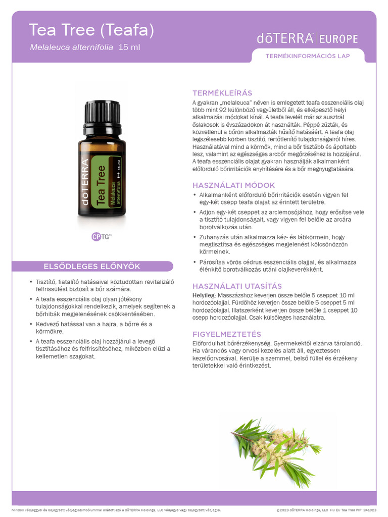 Tea Tree Oil | PDF