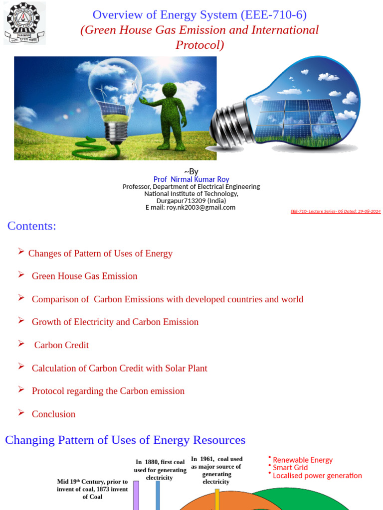 EEE 710 - 6 Overview of Energy Systems - 4 - 5!9!24 | PDF | Greenhouse ...