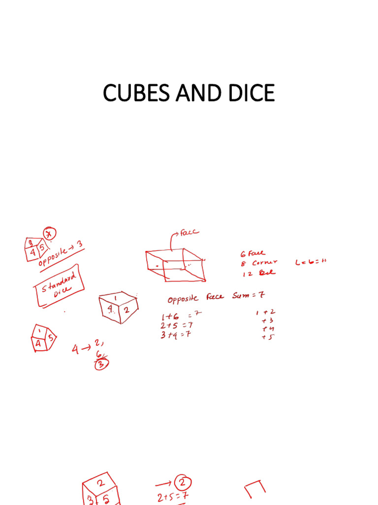 Cubes and Dice PDF | PDF