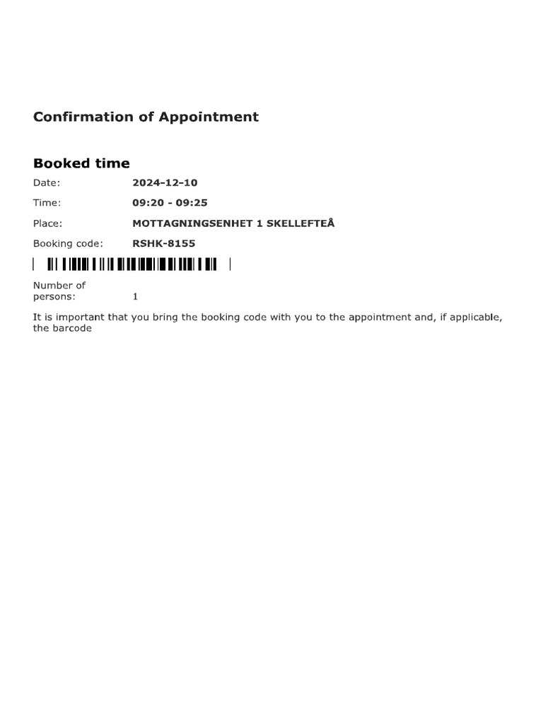 Confirmation of Appointment | PDF