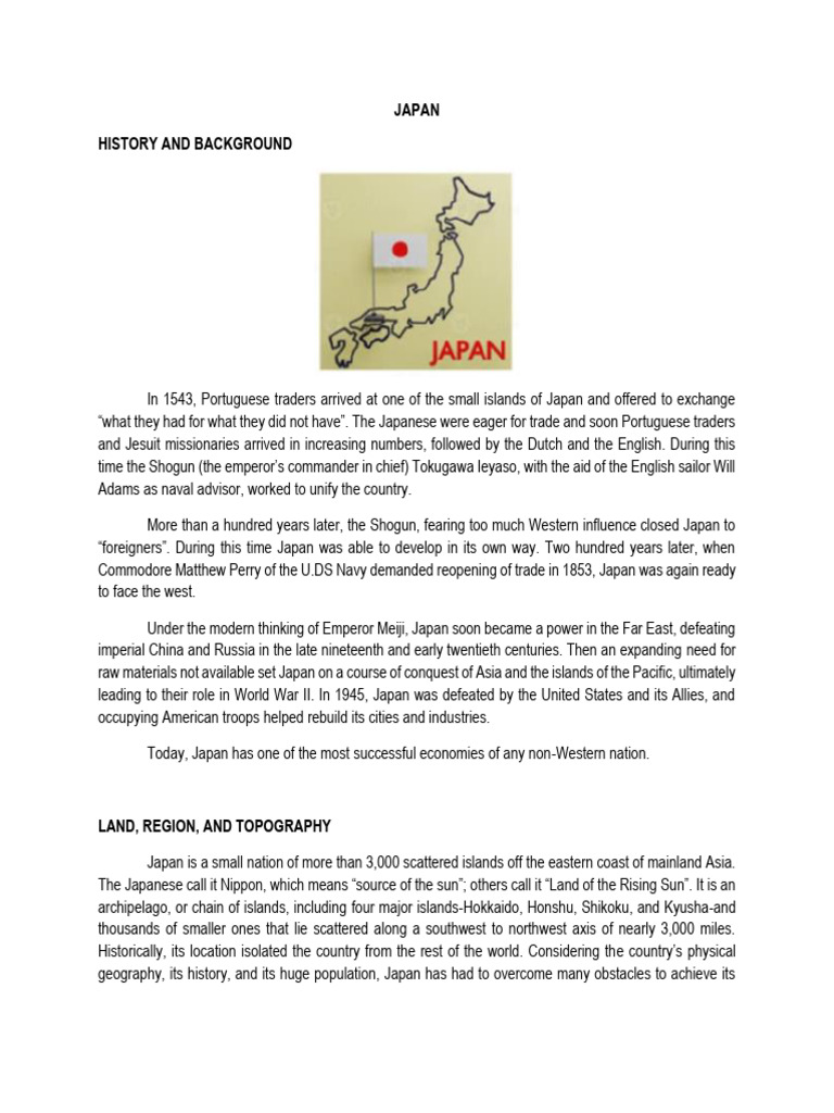 Japan | PDF | Japanese Cuisine | Japan