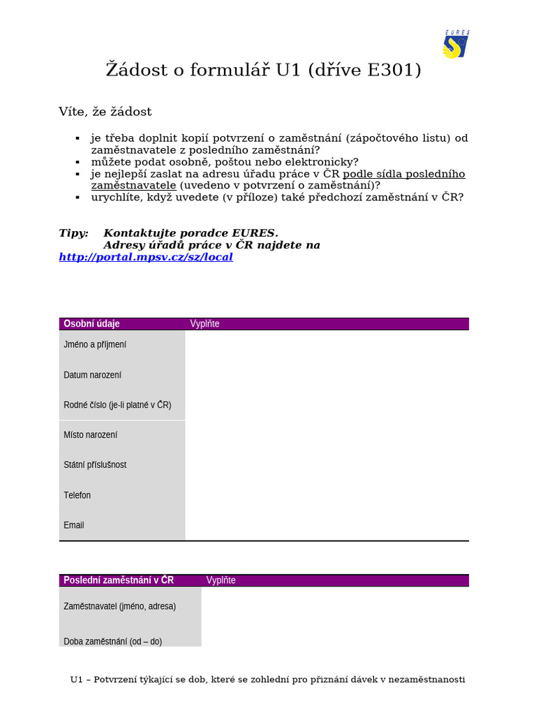 Zadost E301 | PDF